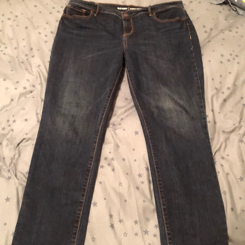 Old Navy Curvy MidRise Straight leg - 14S